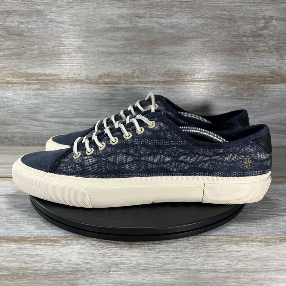 Frye Men's Ludlow Navy Blue Low Top Sneakers Size 12